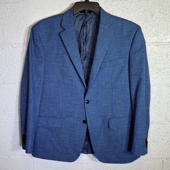 Michael Kors Men's Classic-Fit Solid Sport Coat - blue  42S $295 - Picture 1 of 11